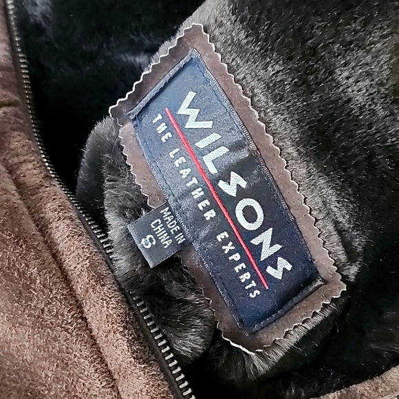 WILSONS Leather Suede Belted Coat - S (EUC) - Picture 12 of 15